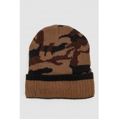 Шапка мужская камуфляж на меху, цвет хаки, 244RM48