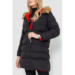 Куртка женская двухсторонняя, цвет черно-красный, 129R818-555.