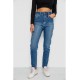 Джинсы женские Mom-fit стрейч, цвет синий, 244R1136