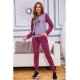 Женский костюм из ангоры, бордово-сиреневого цвета, 172R1258.