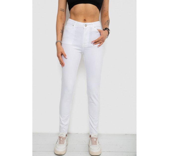 Джинси жіночі Slim Fit, колір білий, 182R1525