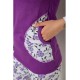 Пижама женская на флисе, цвет фиолетовый, 243R09054