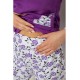 Пижама женская на флисе, цвет фиолетовый, 243R09054