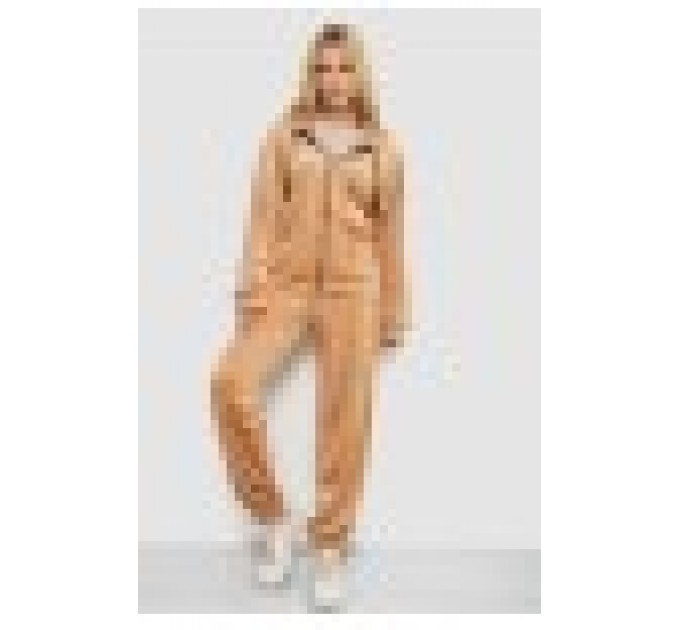 Спортивный костюм женский велюровый, цвет коралловый, 238R107 оптом
