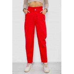 Джинсы женские -уценка, цвет красный, 250R1573-U-1
