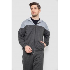 Спорт костюм чоловічий, колір темно-сірий, 244R988