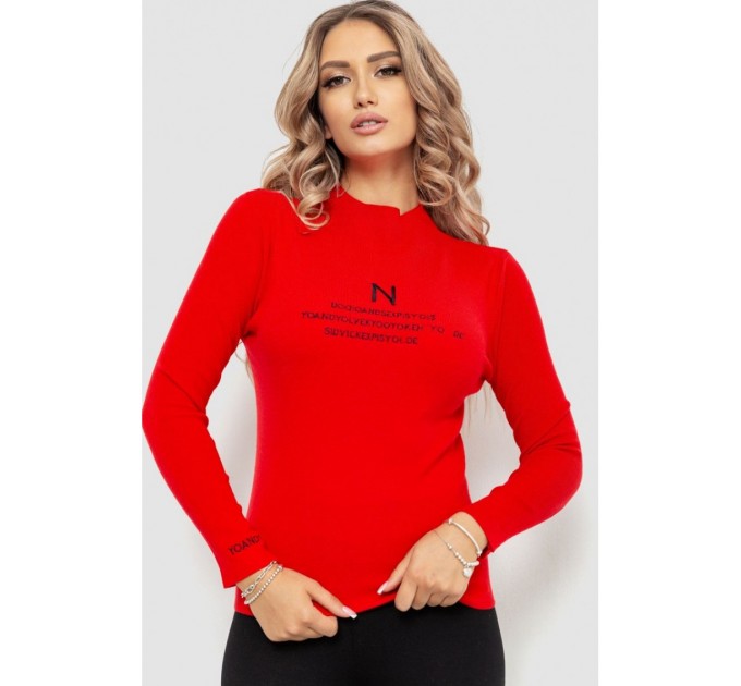 Женский гольф, цвет красный, 204R049