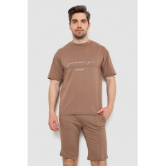 Костюм чоловічий повсякденний, колір темно-бежевий, 238R1566