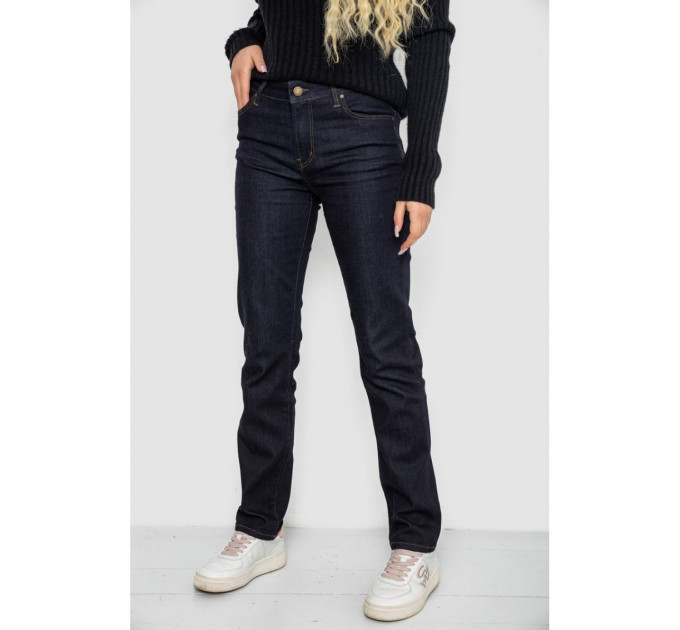Джинсы женские Slim Fit, цвет темно-синий, 244R0190
