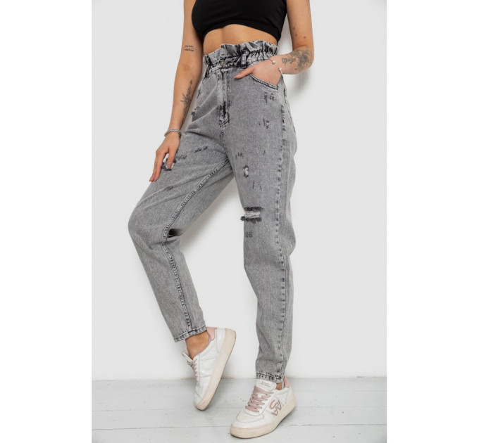 Джинсы женские Mom-fit, цвет серый, 244R1601S20-LZ