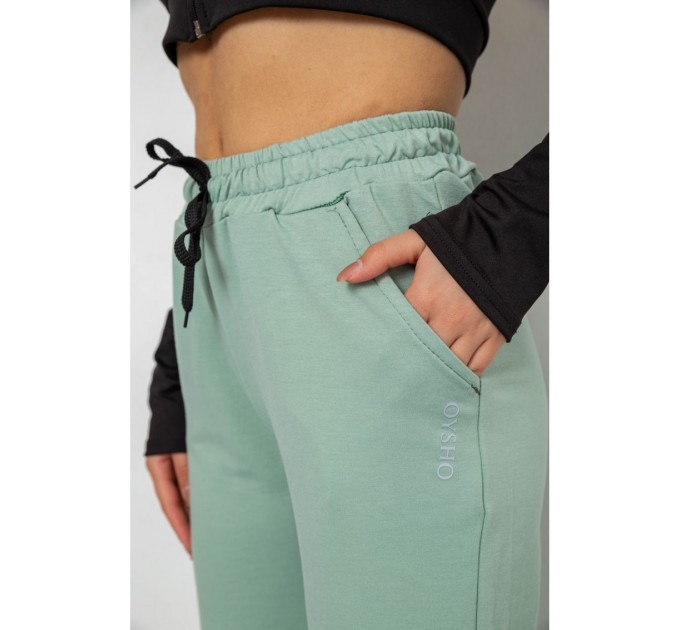Спортивные брюки женские, цвет светло-оливковый, 238R325.