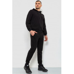 Спорт костюм мужской двунитка, цвет черный, 119R200-1