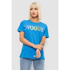 Футболка жіноча з принтом, колір блакитний, 244R4022