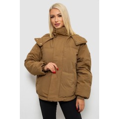 Куртка жіноча зимова коротка, колір хакі, 244R983