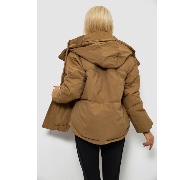 Куртка жіноча зимова коротка, колір хакі, 244R983
