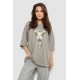 Футболка жіноча з принтом, колір сірий, 244R2012