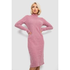 Сукня повсякденна утеплена, колір пудровий, 257R115