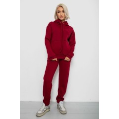 Спортивний костюм жіночий на флісі, колір бордовий, 247R2039
