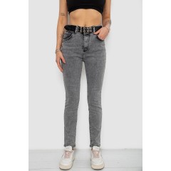 Джинси жіночі Skinny Американки, колір сірий, 244R00970