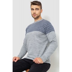 Светр чоловічий, колір сіро-синій, 161R898