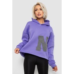 Худі жіночий з капюшоном на флісі, колір бузковий, 257R335