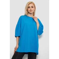 Футболка жіноча однотонна, колір блакитний, 244R3018