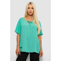 Блуза жіноча однотонна, колір м'ятний, 244RM207