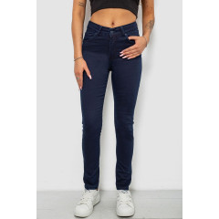 Джинси жіночі однотонні Skinny, колір синій, 244R253-10