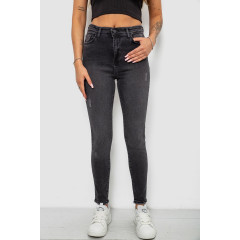 Джинси жіночі однотонні Skinny, колір сірий, 244RS123