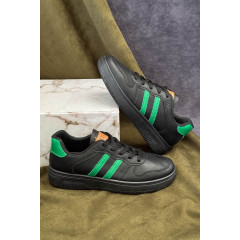 Кеди жіночі, колір чорно-зелений, 248RR116
