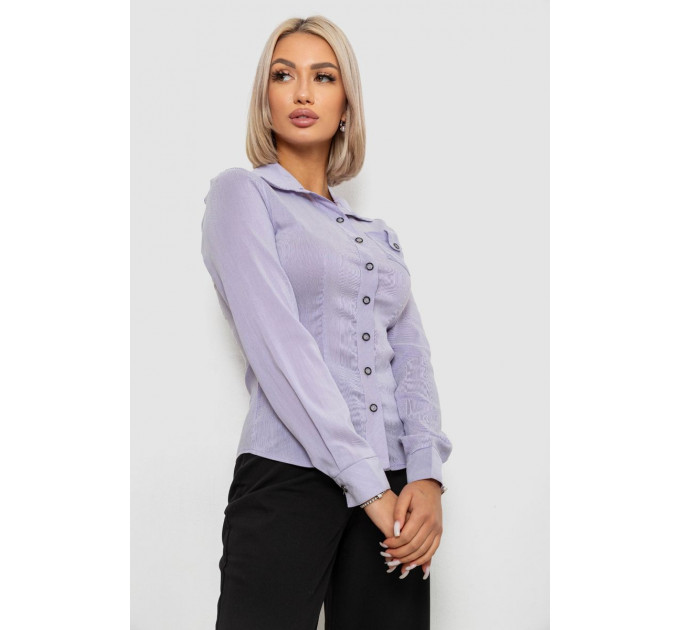 Сорочка класична в смужку, колір бузковий, 230R644
