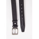 Чорний чоловічий ремінь, з класичною пряжкою, 196R35U1W79