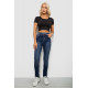 Джинси жіночі однотонні Skinny, колір синій, 244R11989