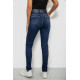 Джинси жіночі однотонні Skinny, колір синій, 244R11989