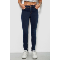 Джинси жіночі однотонні Skinny, колір синій, 244R502-5
