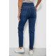 Джинси жіночі однотонні MOM, колір синій, 244R5359