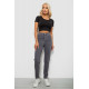 Джинси жіночі однотонні Skinny, колір сірий, 244R6084