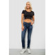 Джинси жіночі однотонні Skinny, колір синій, 244RSH9518