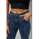 Джинси жіночі однотонні Skinny, колір синій, 244R1268