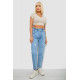 Джинси жіночі Mom-fit, колір блакитний, 244R1601S20-LZ
