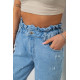Джинси жіночі Mom-fit, колір блакитний, 244R1601S20-LZ