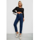 Джинси жіночі однотонні Skinny Fit, колір синій, 244R5279