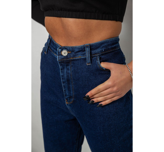 Джинси жіночі однотонні Skinny Fit, колір синій, 244R5279