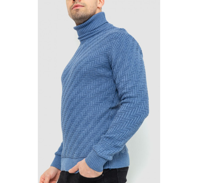 Гольф чоловічий, колір джинс, 161R696