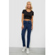 Джинси жіночі однотонні Skinny, колір синій, 244R9001