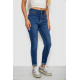 Джинси жіночі однотонні Skinny, колір синій, 244R6672