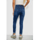 Джинси жіночі однотонні Skinny, колір синій, 244R6672