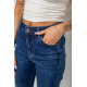 Джинси жіночі однотонні Skinny, колір синій, 244R6672
