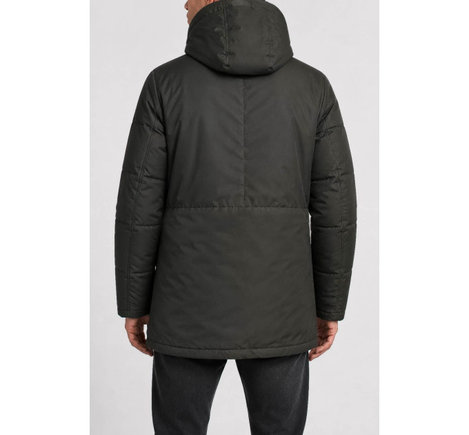 Куртка чоловіча зимова однотонна, колір зелений, 244RL-8562