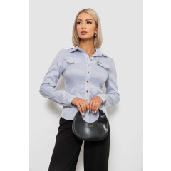 Сорочка класична в смужку, колір сірий, 230R646